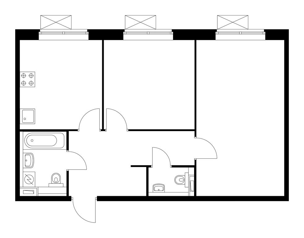 2-BD Apartment Sale, 59.4 sq. m. at Vostochnoe Butovo, Krymskaya Street, 13, rabochiy posyolok Bobrovo, Leninskiy City District, Moscow Region, Russia #1 2-BD Apartment Sale, 59.4 sq. m. at Vostochnoe Butovo, Krymskaya Street, 13, rabochiy posyolok Bobrovo, Leninskiy City District, Moscow Region, Russia #1
