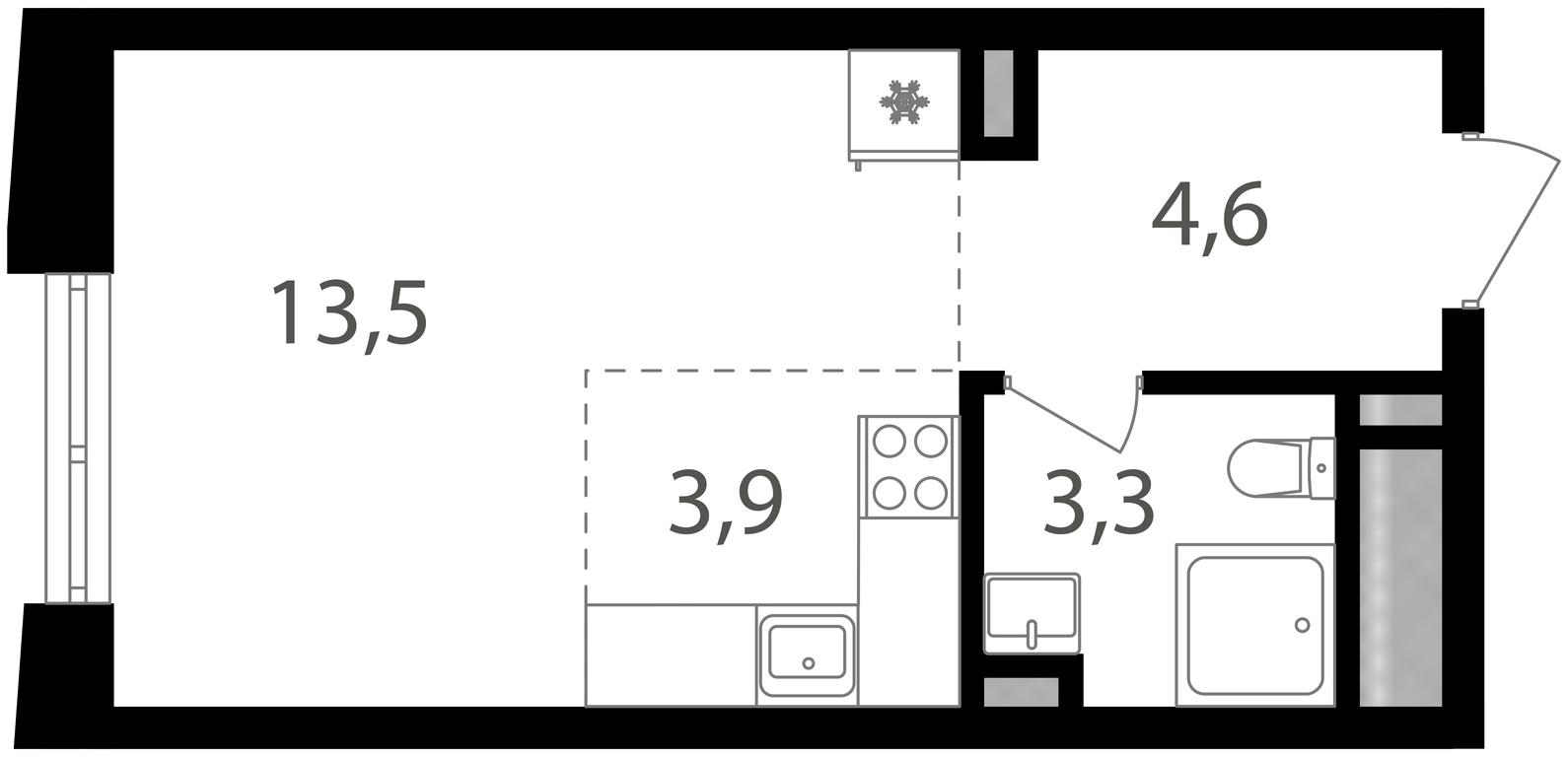 Apartment Sale, 25.4 sq. m. at Semenovskij Park 2, 1st Kirpichny Lane, 17А, Moscow, Russia #2 Apartment Sale, 25.4 sq. m. at Semenovskij Park 2, 1st Kirpichny Lane, 17А, Moscow, Russia #2