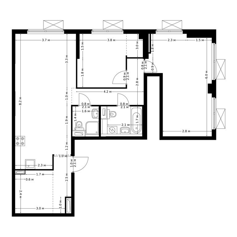 3-BD Apartment Sale, 80.6 sq. m. at Bolshaya Akademicheskaya 85, 3rd Nizhnelikhoborsky Drive, 1с16, Moscow, Russia #1 3-BD Apartment Sale, 80.6 sq. m. at Bolshaya Akademicheskaya 85, 3rd Nizhnelikhoborsky Drive, 1с16, Moscow, Russia #1