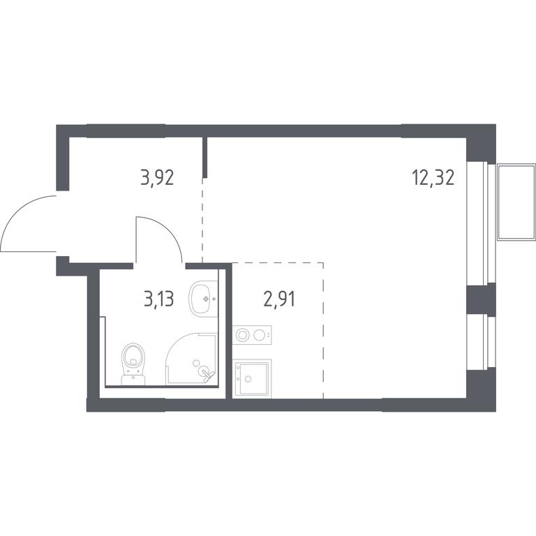 Apartment Sale, 22.28 sq. m. at Prigorod Lesnoe, Molodyozhny bulvar, 6, derevnya Misaylovo, Leninskiy City District, Moscow Region, Russia #1 Apartment Sale, 22.28 sq. m. at Prigorod Lesnoe, Molodyozhny bulvar, 6, derevnya Misaylovo, Leninskiy City District, Moscow Region, Russia #1
