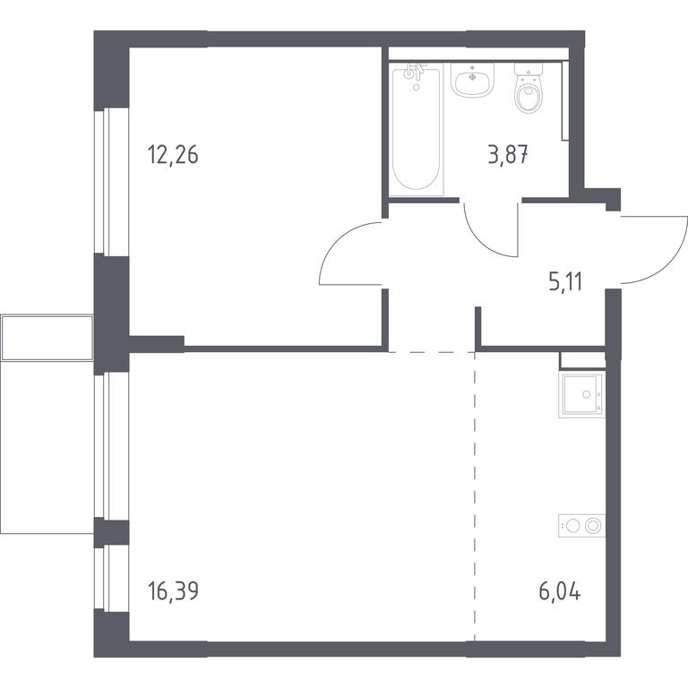Apartment Sale, 43.67 sq. m. at Prigorod Lesnoe, Molodyozhny bulvar, 6, derevnya Misaylovo, Leninskiy City District, Moscow Region, Russia #1 Apartment Sale, 43.67 sq. m. at Prigorod Lesnoe, Molodyozhny bulvar, 6, derevnya Misaylovo, Leninskiy City District, Moscow Region, Russia #1