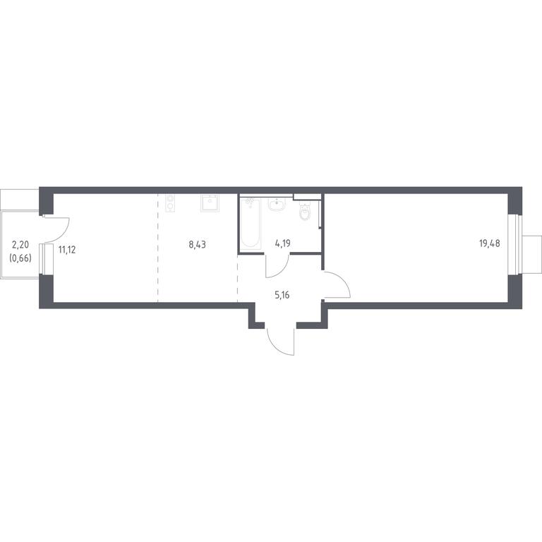 Apartment Sale, 49.04 sq. m. at Prigorod Lesnoe, Molodyozhny bulvar, 6, derevnya Misaylovo, Leninskiy City District, Moscow Region, Russia #2 Apartment Sale, 49.04 sq. m. at Prigorod Lesnoe, Molodyozhny bulvar, 6, derevnya Misaylovo, Leninskiy City District, Moscow Region, Russia #2