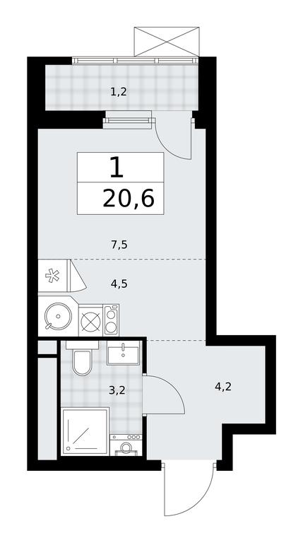 Apartment Sale, 20.6 sq. m. at Prokshino, Prokshino Residential Complex, Sosenskoye Settlement, Moscow, Russia #1 Apartment Sale, 20.6 sq. m. at Prokshino, Prokshino Residential Complex, Sosenskoye Settlement, Moscow, Russia #1