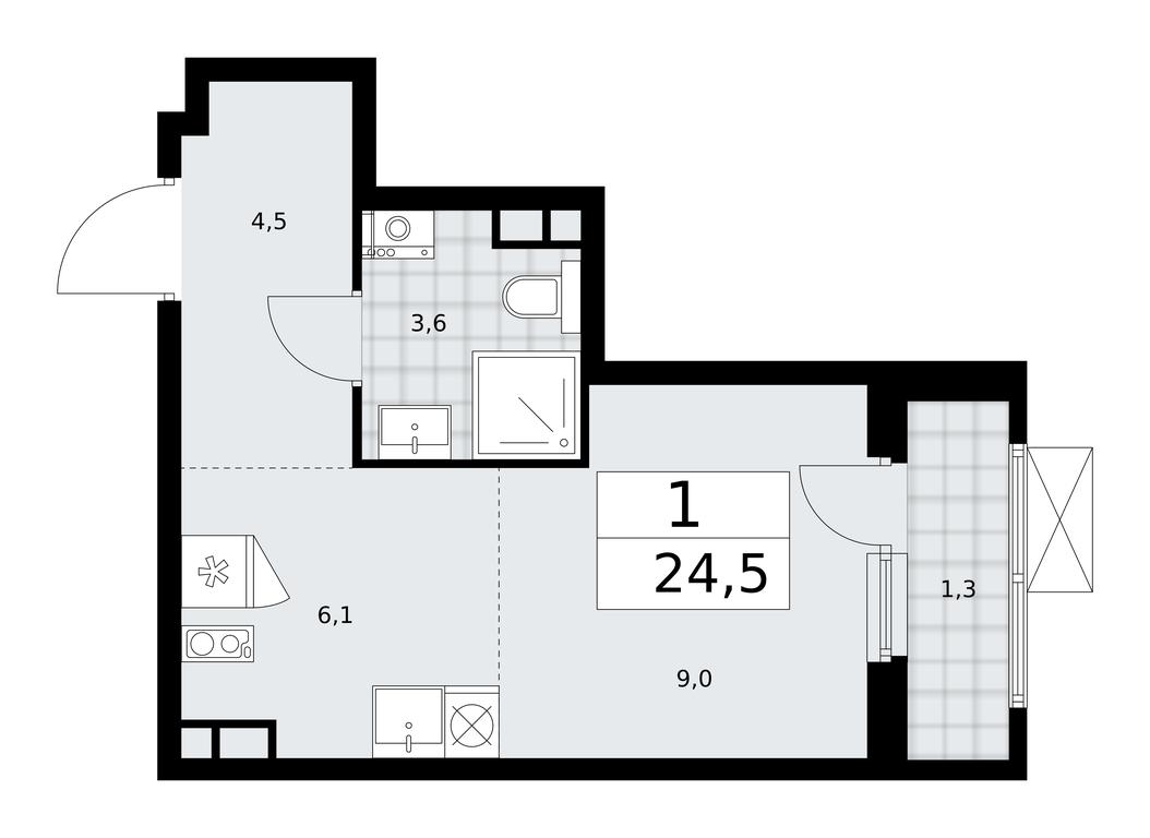 Продажа квартиры, 24,5 м² в ЖК «Прокшино», жилой комплекс Прокшино, поселение Сосенское, Москва, Россия #2 Продажа квартиры, 24,5 м² в ЖК «Прокшино», жилой комплекс Прокшино, поселение Сосенское, Москва, Россия #2