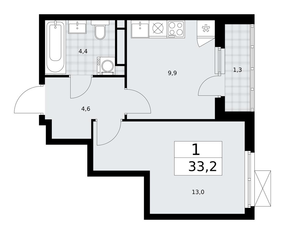 Продажа квартиры, 33,2 м² в ЖК «Прокшино», жилой комплекс Прокшино, поселение Сосенское, Москва, Россия #2 Продажа квартиры, 33,2 м² в ЖК «Прокшино», жилой комплекс Прокшино, поселение Сосенское, Москва, Россия #2