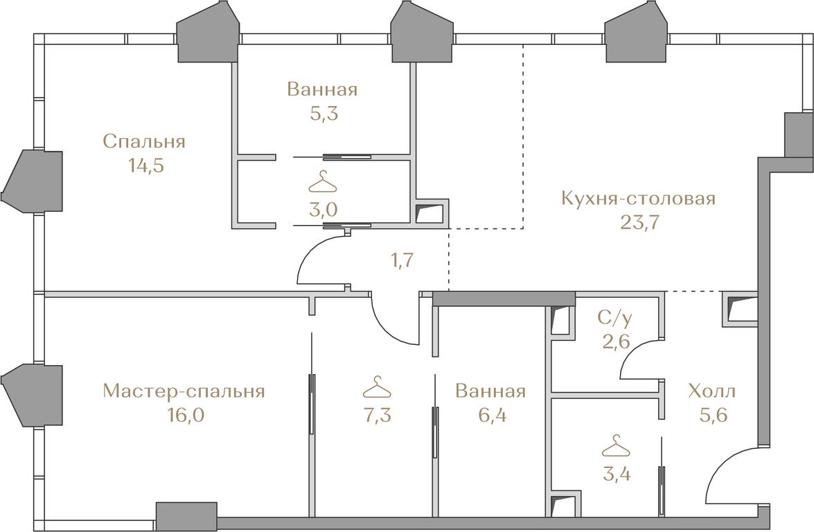 2-BD Apartment Sale, 89.5平方米 at Luzhniki Collection, Luzhnetskaya Embankment, 2/4с17, Moscow, Russia #1 2-BD Apartment Sale, 89.5平方米 at Luzhniki Collection, Luzhnetskaya Embankment, 2/4с17, Moscow, Russia #1