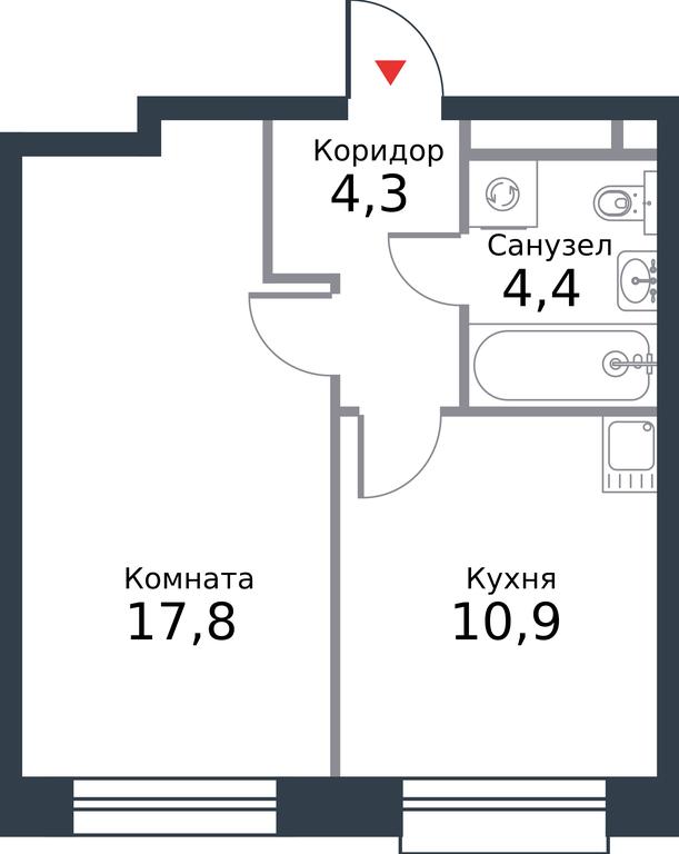 Apartment Sale, 37.4 sq. m. at River Park, Korabelnaya Street, 17к1, Moscow, Russia #1 Apartment Sale, 37.4 sq. m. at River Park, Korabelnaya Street, 17к1, Moscow, Russia #1