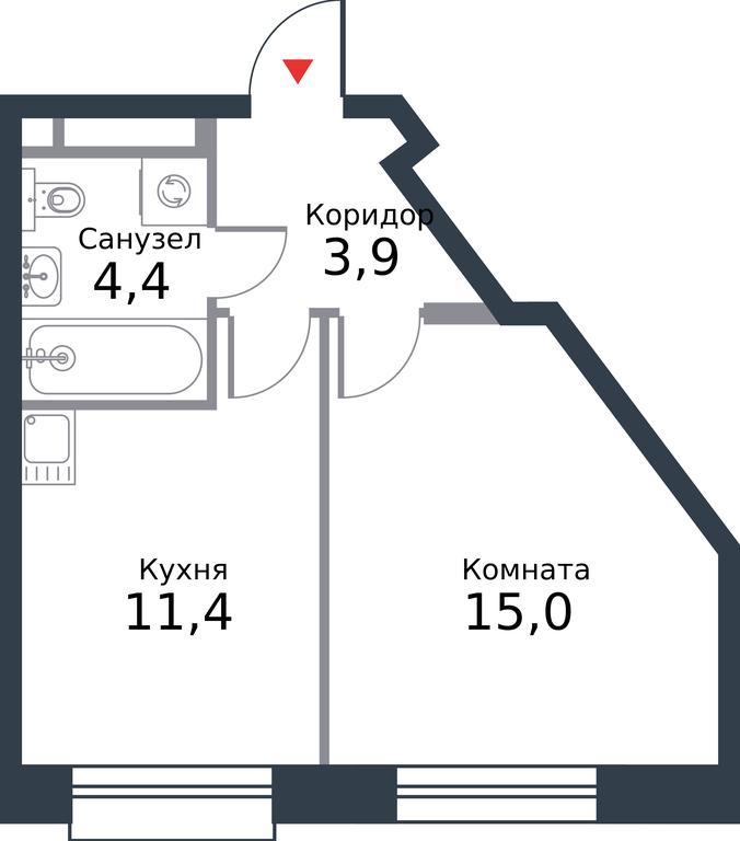 Apartment Sale, 34.7 sq. m. at River Park, Korabelnaya Street, 17к1, Moscow, Russia #1 Apartment Sale, 34.7 sq. m. at River Park, Korabelnaya Street, 17к1, Moscow, Russia #1