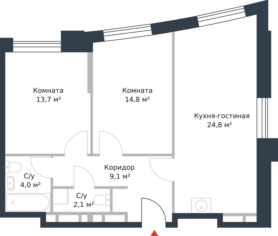 Apartment Sale, 68.5 sq. m. at River Park, Korabelnaya Street, 17к1, Moscow, Russia #1 Apartment Sale, 68.5 sq. m. at River Park, Korabelnaya Street, 17к1, Moscow, Russia #1