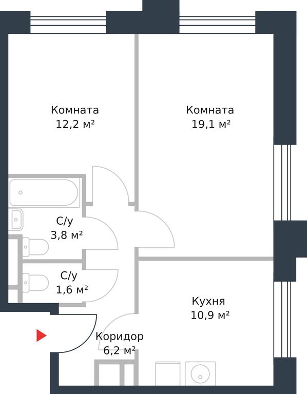 Apartment Sale, 53.8 sq. m. at River Park, Korabelnaya Street, 17к1, Moscow, Russia #1 Apartment Sale, 53.8 sq. m. at River Park, Korabelnaya Street, 17к1, Moscow, Russia #1