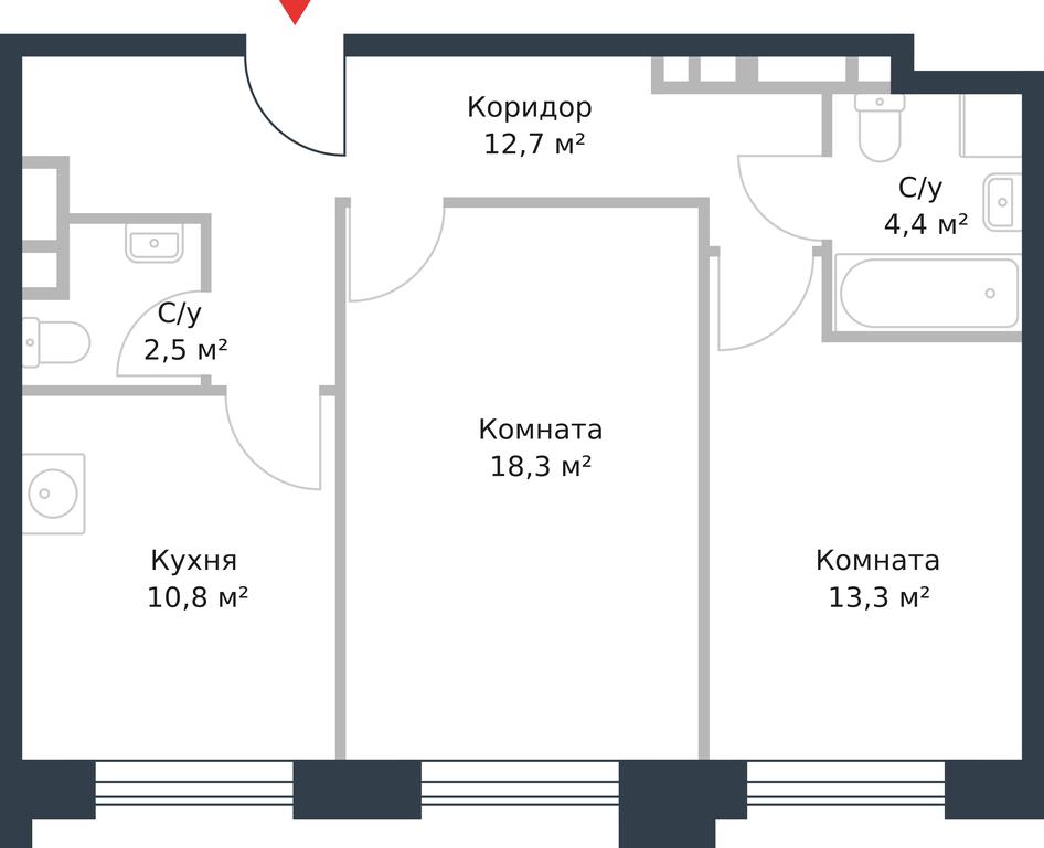 Apartment Sale, 62 sq. m. at River Park, Korabelnaya Street, 17к1, Moscow, Russia #1 Apartment Sale, 62 sq. m. at River Park, Korabelnaya Street, 17к1, Moscow, Russia #1