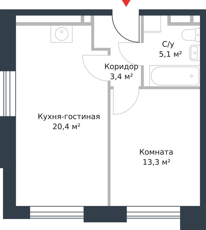 Apartment Sale, 42.2 sq. m. at River Park, Korabelnaya Street, 17к1, Moscow, Russia #1 Apartment Sale, 42.2 sq. m. at River Park, Korabelnaya Street, 17к1, Moscow, Russia #1