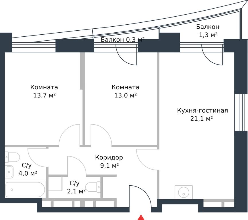 Apartment Sale, 63 sq. m. at River Park, Korabelnaya Street, 17к1, Moscow, Russia #1 Apartment Sale, 63 sq. m. at River Park, Korabelnaya Street, 17к1, Moscow, Russia #1