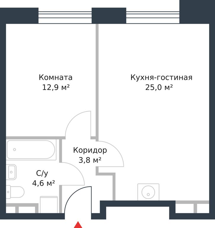 Apartment Sale, 46.3 sq. m. at River Park, Korabelnaya Street, 17к1, Moscow, Russia #1 Apartment Sale, 46.3 sq. m. at River Park, Korabelnaya Street, 17к1, Moscow, Russia #1