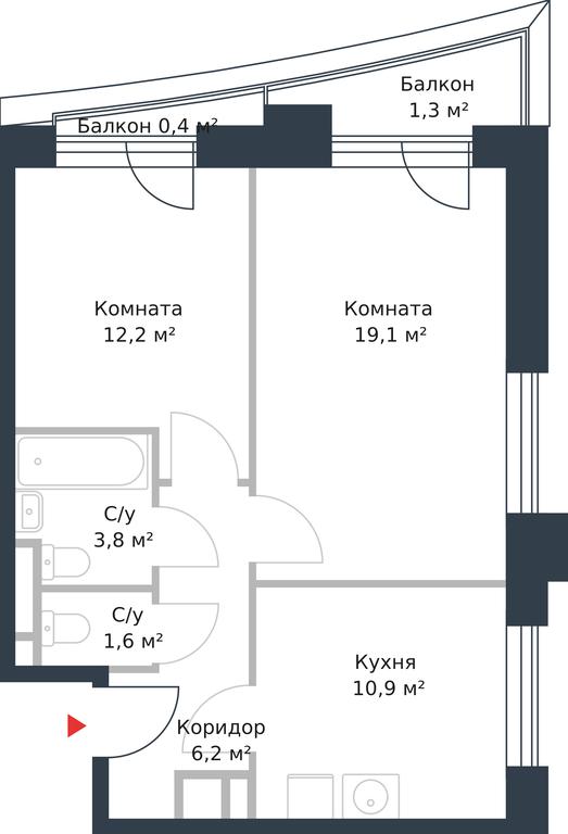 Apartment Sale, 55.5 sq. m. at River Park, Korabelnaya Street, 17к1, Moscow, Russia #1 Apartment Sale, 55.5 sq. m. at River Park, Korabelnaya Street, 17к1, Moscow, Russia #1