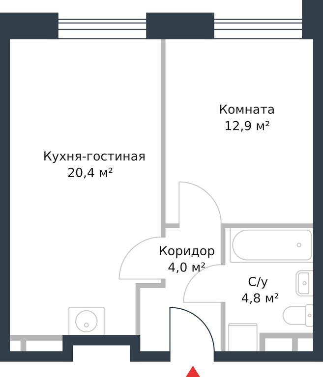 Apartment Sale, 42.1 sq. m. at River Park, Korabelnaya Street, 17к1, Moscow, Russia #1 Apartment Sale, 42.1 sq. m. at River Park, Korabelnaya Street, 17к1, Moscow, Russia #1