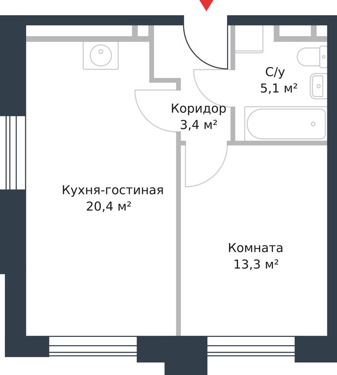 Apartment Sale, 42.2 sq. m. at River Park, Korabelnaya Street, 17к1, Moscow, Russia #1 Apartment Sale, 42.2 sq. m. at River Park, Korabelnaya Street, 17к1, Moscow, Russia #1