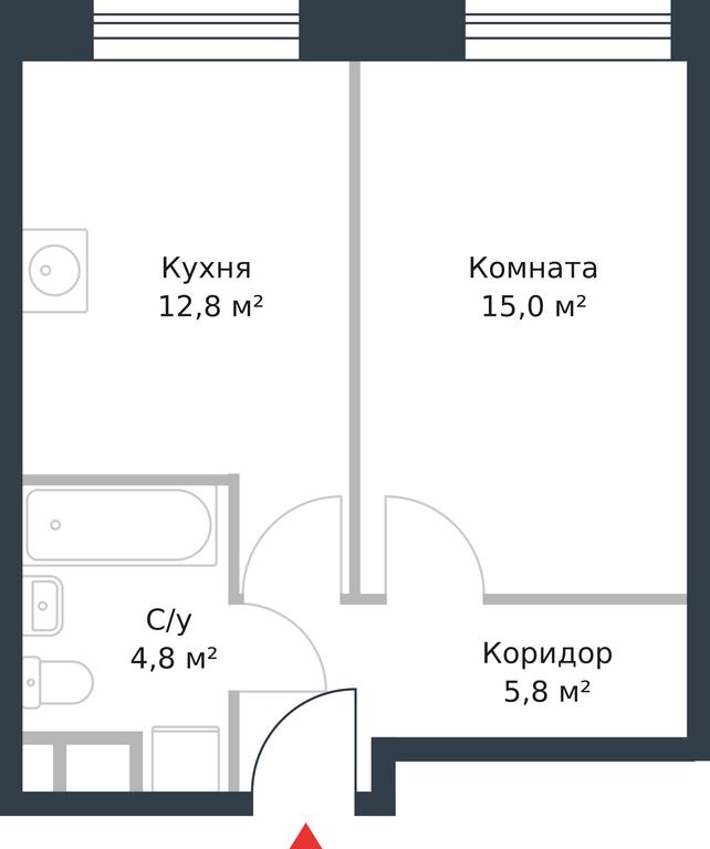 Apartment Sale, 38.4 sq. m. at River Park, Korabelnaya Street, 17к1, Moscow, Russia #1 Apartment Sale, 38.4 sq. m. at River Park, Korabelnaya Street, 17к1, Moscow, Russia #1