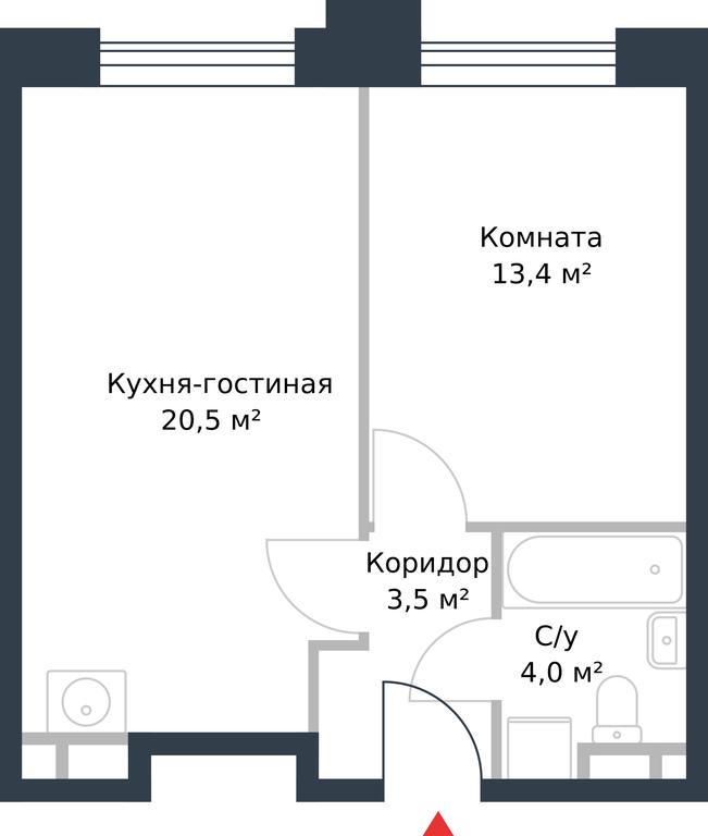 Apartment Sale, 41.4 sq. m. at River Park, Korabelnaya Street, 17к1, Moscow, Russia #1