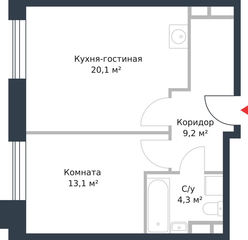 Apartment Sale, 46.7 sq. m. at River Park, Korabelnaya Street, 17к1, Moscow, Russia #1 Apartment Sale, 46.7 sq. m. at River Park, Korabelnaya Street, 17к1, Moscow, Russia #1