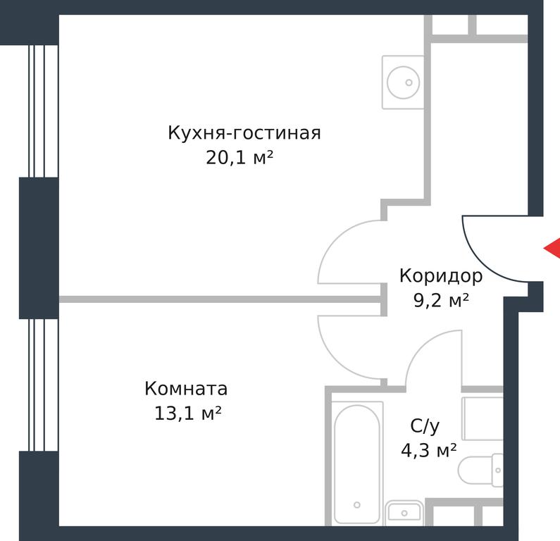 Apartment Sale, 46.7 sq. m. at River Park, Korabelnaya Street, 17к1, Moscow, Russia #1 Apartment Sale, 46.7 sq. m. at River Park, Korabelnaya Street, 17к1, Moscow, Russia #1