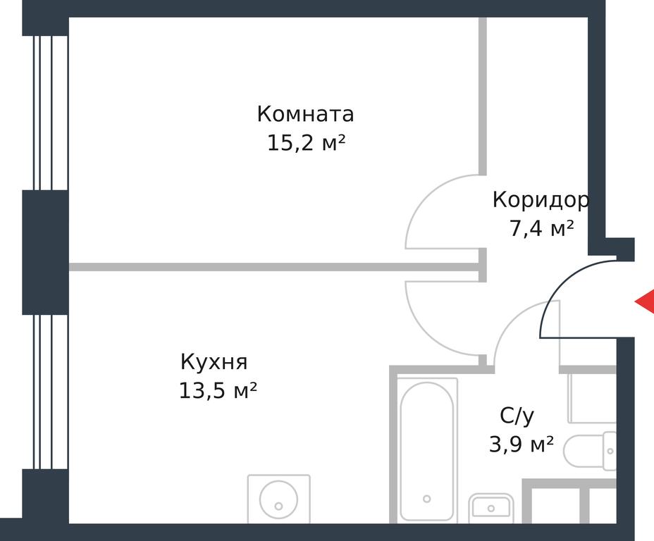 Apartment Sale, 40 sq. m. at River Park, Korabelnaya Street, 17к1, Moscow, Russia #1 Apartment Sale, 40 sq. m. at River Park, Korabelnaya Street, 17к1, Moscow, Russia #1