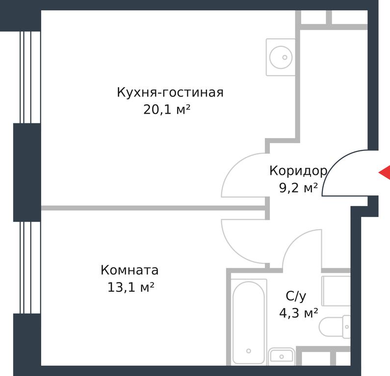 Apartment Sale, 46.7 sq. m. at River Park, Korabelnaya Street, 17к1, Moscow, Russia #1 Apartment Sale, 46.7 sq. m. at River Park, Korabelnaya Street, 17к1, Moscow, Russia #1