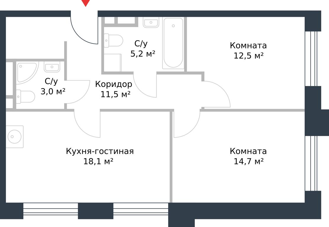 Apartment Sale, 65平方米 at River Park, Korabelnaya Street, 17к1, Moscow, Russia #1 Apartment Sale, 65平方米 at River Park, Korabelnaya Street, 17к1, Moscow, Russia #1