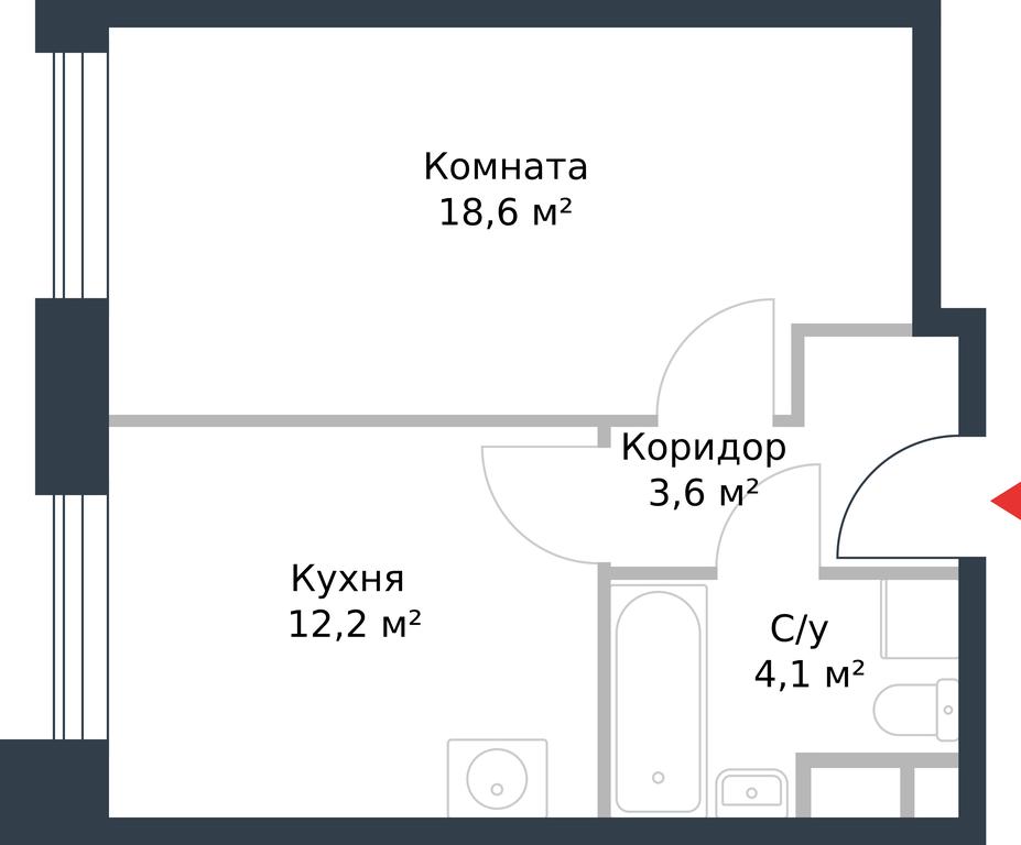 Apartment Sale, 38.5平方米 at River Park, Korabelnaya Street, 17к1, Moscow, Russia #1 Apartment Sale, 38.5平方米 at River Park, Korabelnaya Street, 17к1, Moscow, Russia #1