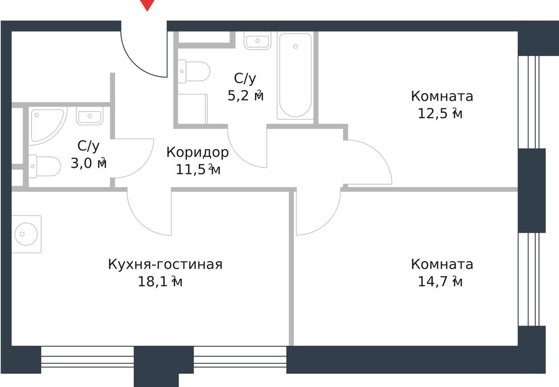 Apartment Sale, 65平方米 at River Park, Korabelnaya Street, 17к1, Moscow, Russia #1 Apartment Sale, 65平方米 at River Park, Korabelnaya Street, 17к1, Moscow, Russia #1