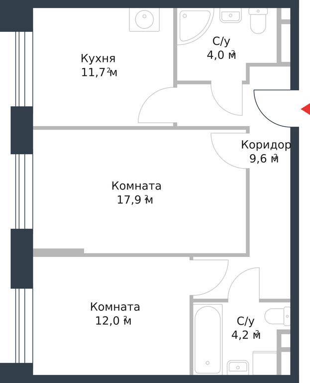 Apartment Sale, 59.4 sq. m. at River Park, Korabelnaya Street, 17к1, Moscow, Russia #1 Apartment Sale, 59.4 sq. m. at River Park, Korabelnaya Street, 17к1, Moscow, Russia #1
