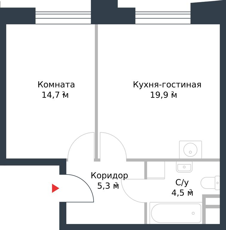 Apartment Sale, 44.4 sq. m. at River Park, Korabelnaya Street, 17к1, Moscow, Russia #1 Apartment Sale, 44.4 sq. m. at River Park, Korabelnaya Street, 17к1, Moscow, Russia #1