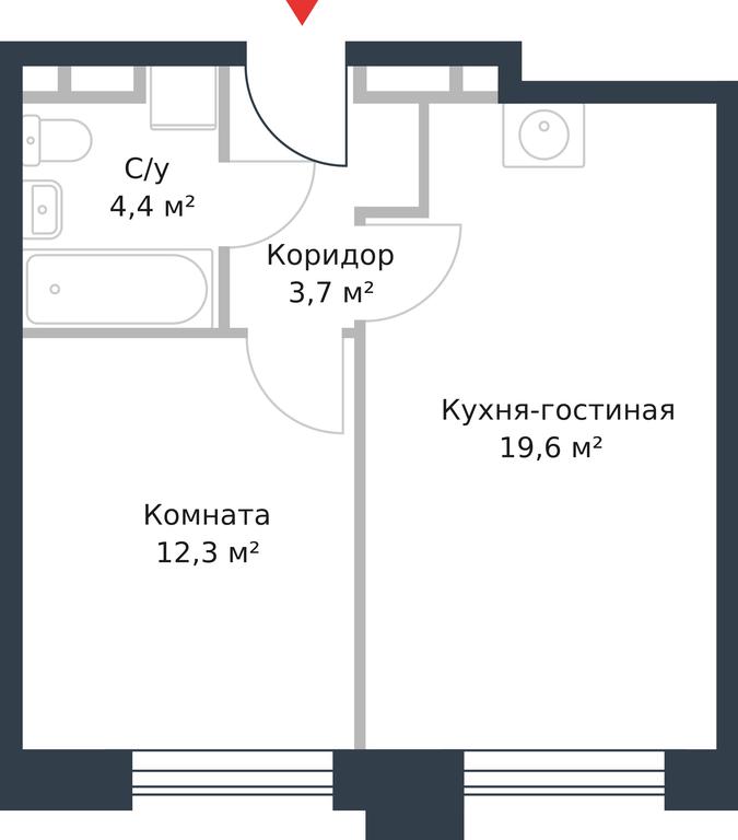 Apartment Sale, 40平方米 at River Park, Korabelnaya Street, 17к1, Moscow, Russia #1 Apartment Sale, 40平方米 at River Park, Korabelnaya Street, 17к1, Moscow, Russia #1