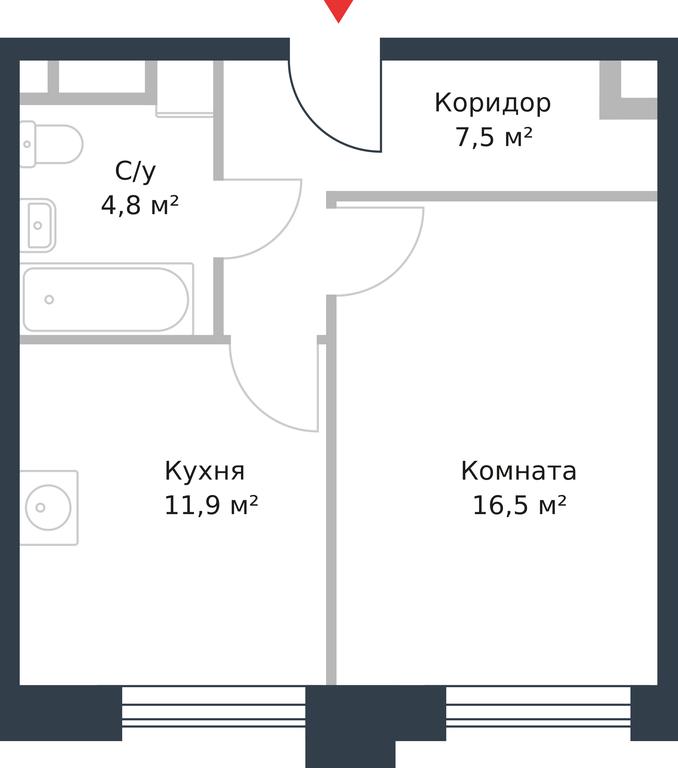 Apartment Sale, 40.7平方米 at River Park, Korabelnaya Street, 17к1, Moscow, Russia #1 Apartment Sale, 40.7平方米 at River Park, Korabelnaya Street, 17к1, Moscow, Russia #1
