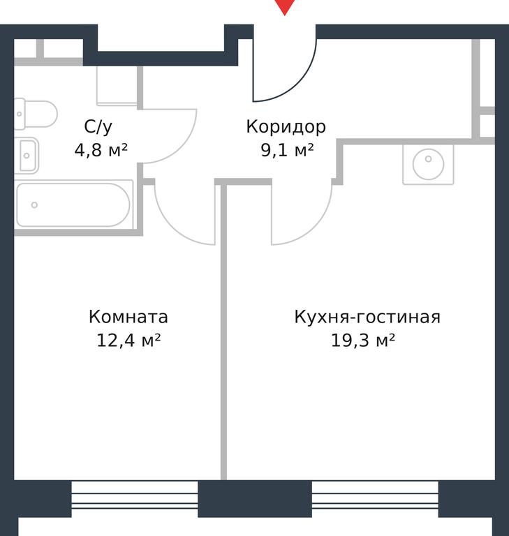 Apartment Sale, 45.6 sq. m. at River Park, Korabelnaya Street, 17к1, Moscow, Russia #1 Apartment Sale, 45.6 sq. m. at River Park, Korabelnaya Street, 17к1, Moscow, Russia #1