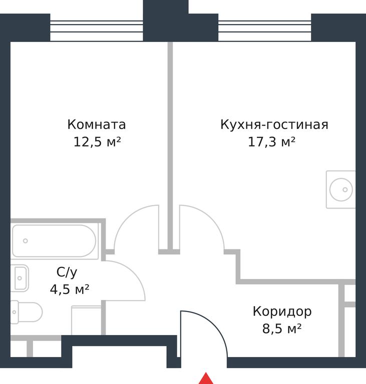 Apartment Sale, 42.8 sq. m. at River Park, Korabelnaya Street, 17к1, Moscow, Russia #1 Apartment Sale, 42.8 sq. m. at River Park, Korabelnaya Street, 17к1, Moscow, Russia #1