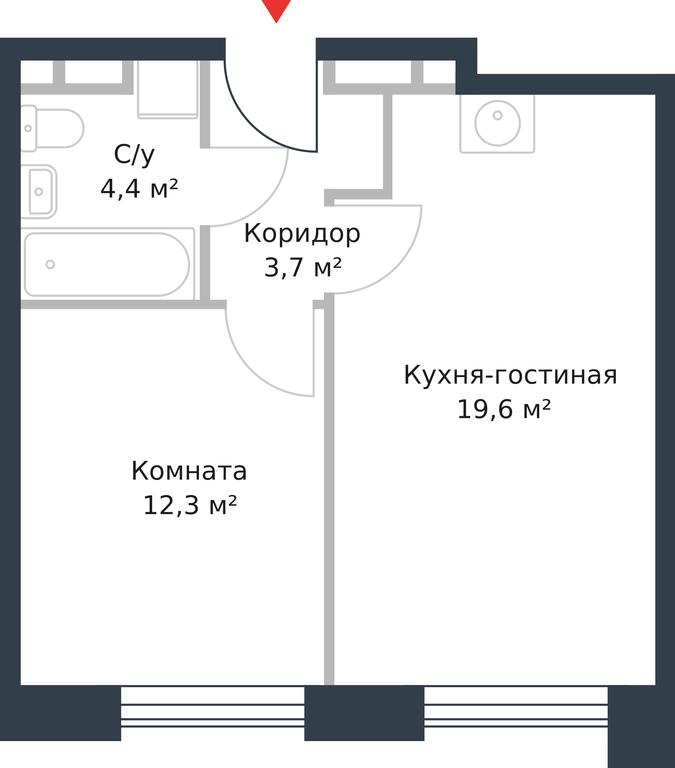 Apartment Sale, 40 sq. m. at River Park, Korabelnaya Street, 17к1, Moscow, Russia #1 Apartment Sale, 40 sq. m. at River Park, Korabelnaya Street, 17к1, Moscow, Russia #1