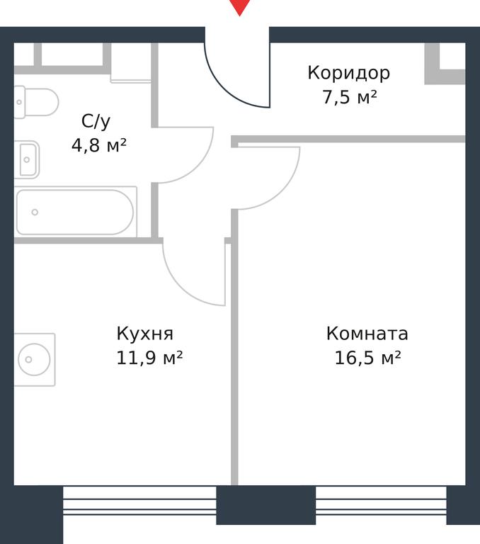 Apartment Sale, 40.7 sq. m. at River Park, Korabelnaya Street, 17к1, Moscow, Russia #1 Apartment Sale, 40.7 sq. m. at River Park, Korabelnaya Street, 17к1, Moscow, Russia #1
