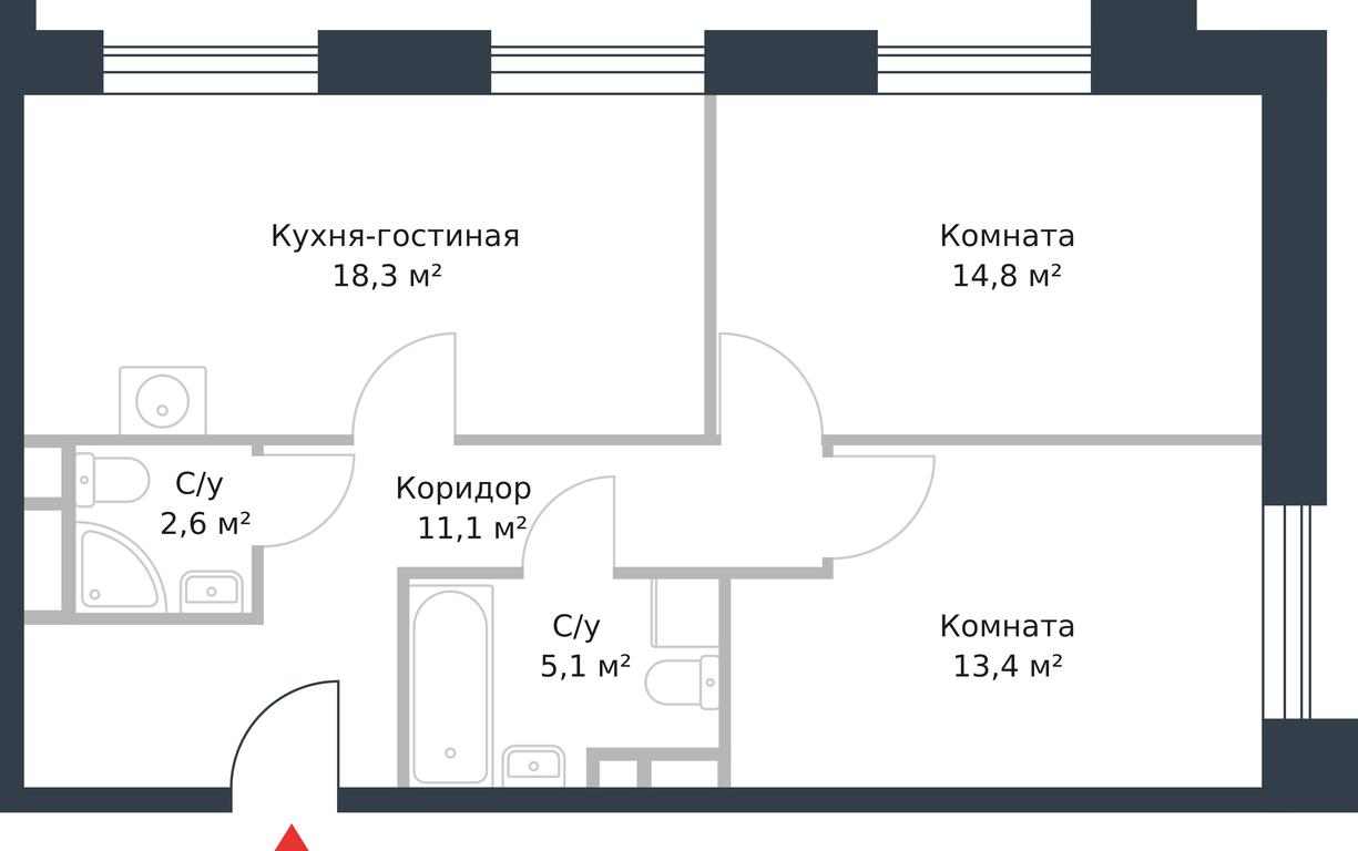 Apartment Sale, 65.3 sq. m. at River Park, Korabelnaya Street, 17к1, Moscow, Russia #1 Apartment Sale, 65.3 sq. m. at River Park, Korabelnaya Street, 17к1, Moscow, Russia #1