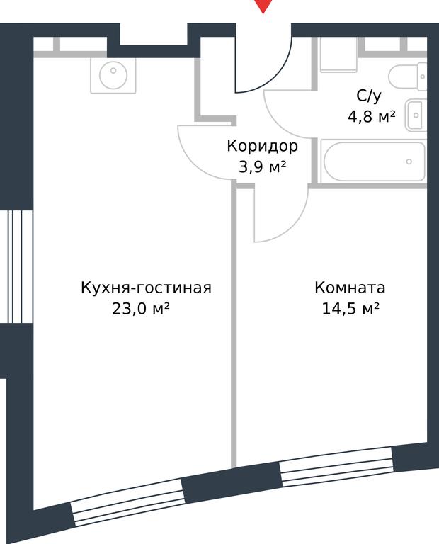 Apartment Sale, 46.2 sq. m. at River Park, Korabelnaya Street, 17к1, Moscow, Russia #1 Apartment Sale, 46.2 sq. m. at River Park, Korabelnaya Street, 17к1, Moscow, Russia #1