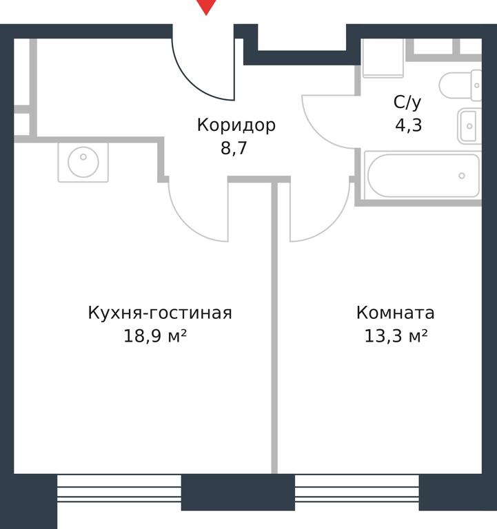 Apartment Sale, 45.2 sq. m. at River Park, Korabelnaya Street, 17к1, Moscow, Russia #1