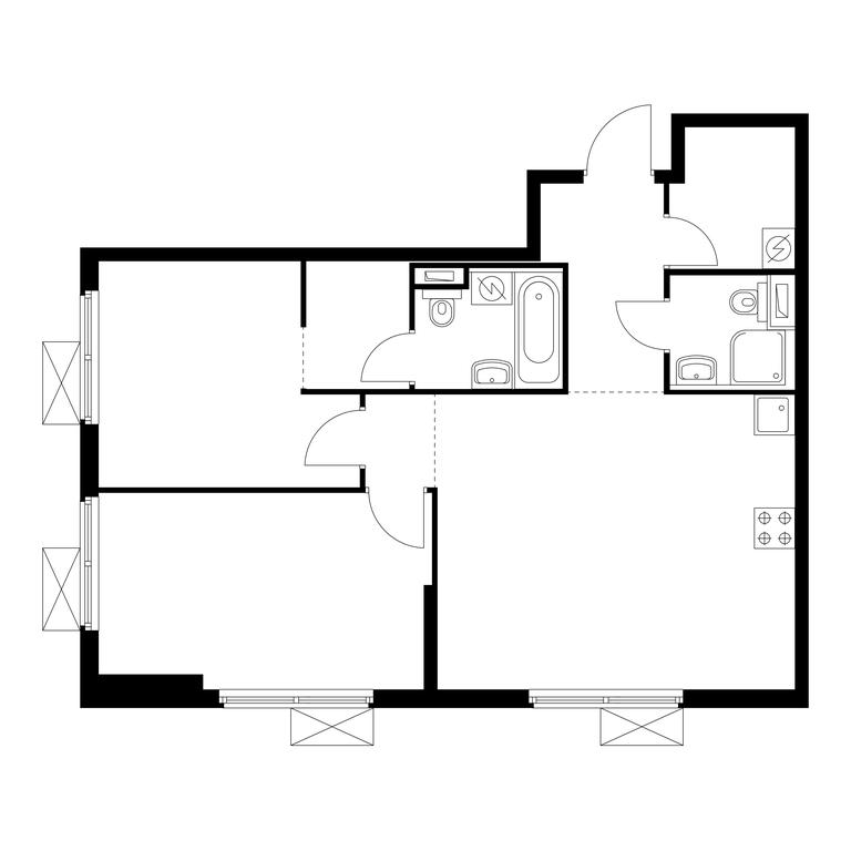 Продажа 2-комн. квартиры, 64,2 м² в ЖК «Юнино», улица Мостотреста, 10, Щербинка, Москва, Россия #1 Продажа 2-комн. квартиры, 64,2 м² в ЖК «Юнино», улица Мостотреста, 10, Щербинка, Москва, Россия #1
