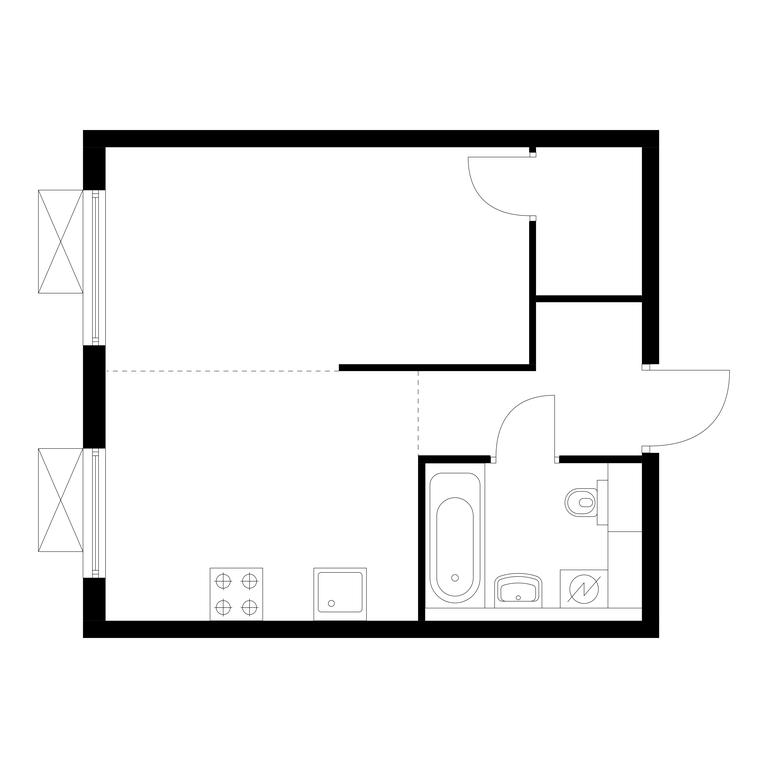 1-BD Apartment Sale, 32.3 sq. m. at Liublinskiy Park, Lyublinskaya Street, 78к2, Moscow, Russia #1 1-BD Apartment Sale, 32.3 sq. m. at Liublinskiy Park, Lyublinskaya Street, 78к2, Moscow, Russia #1