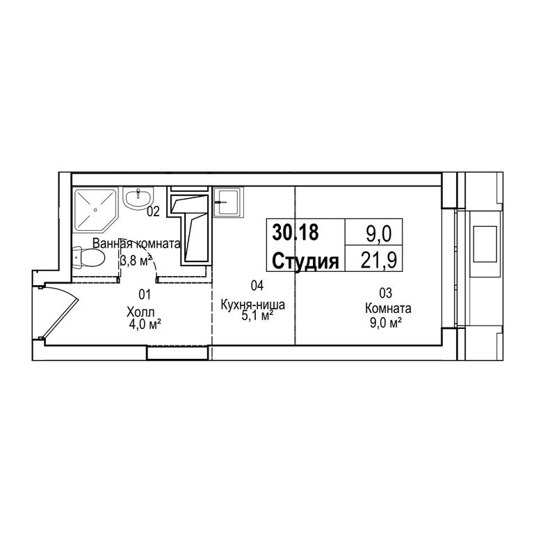 4-BD Apartment Sale, 115.4平方米 at Silver, Serebryakova Drive, 11к1, Moscow, Russia #2 4-BD Apartment Sale, 115.4平方米 at Silver, Serebryakova Drive, 11к1, Moscow, Russia #2