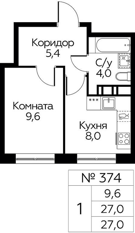 Apartment Sale, 27 sq. m. at Tsvetochnye Poliany, kvartal № 23, Filimonkovskoye Municipal Formation, Moscow, Russia #1 Apartment Sale, 27 sq. m. at Tsvetochnye Poliany, kvartal № 23, Filimonkovskoye Municipal Formation, Moscow, Russia #1