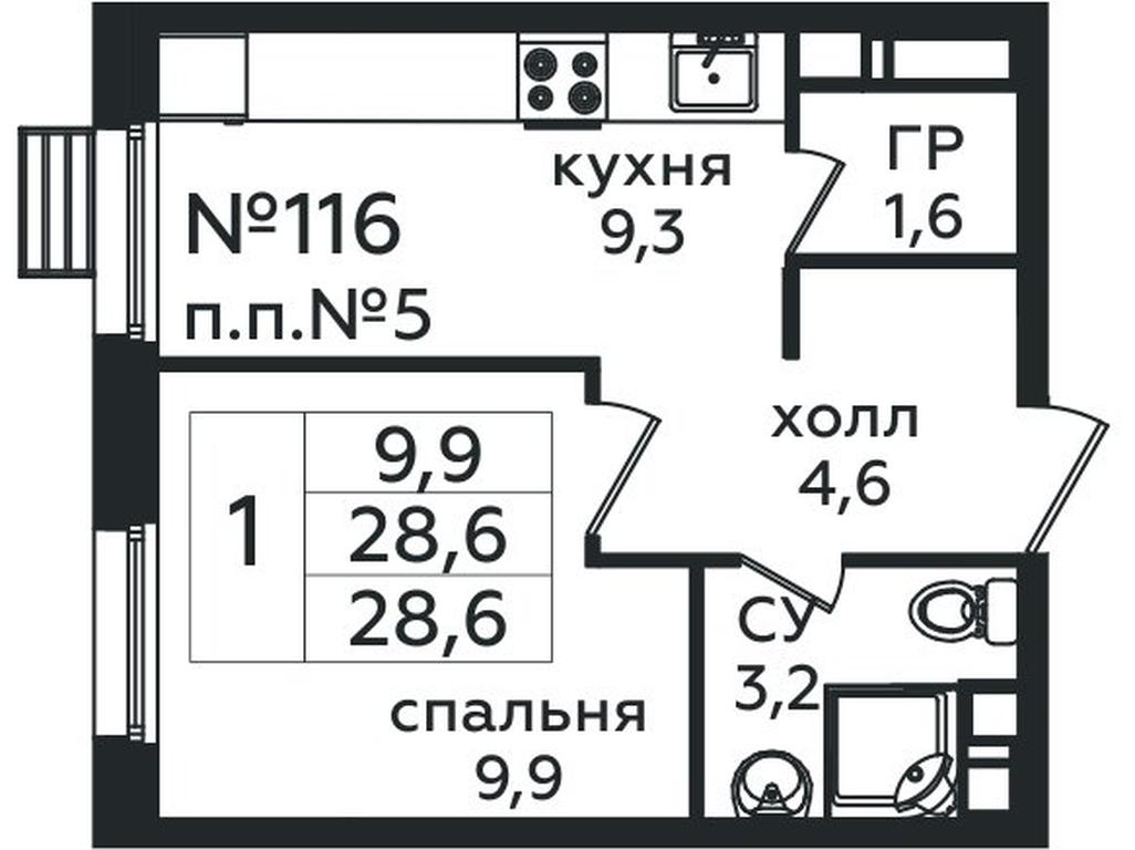 Apartment Sale, 28.6平方米 at Eko Bunino, prospekt Kuprina, 34к1, Sosenskoye Settlement, Moscow, Russia #1 Apartment Sale, 28.6平方米 at Eko Bunino, prospekt Kuprina, 34к1, Sosenskoye Settlement, Moscow, Russia #1