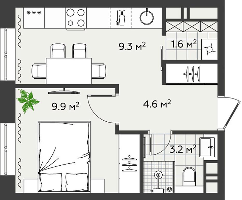Apartment Sale, 28.6平方米 at Eko Bunino, prospekt Kuprina, 34к1, Sosenskoye Settlement, Moscow, Russia #2 Apartment Sale, 28.6平方米 at Eko Bunino, prospekt Kuprina, 34к1, Sosenskoye Settlement, Moscow, Russia #2