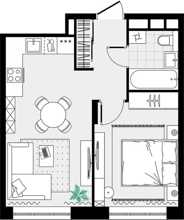 1-BD Apartment Sale, 37.03平方米 at Novograd Pavlino, Kosinskoye shosse, 2, Novoye Pavlino Microdistrict, Balashikha, Moscow Region, Russia #2 1-BD Apartment Sale, 37.03平方米 at Novograd Pavlino, Kosinskoye shosse, 2, Novoye Pavlino Microdistrict, Balashikha, Moscow Region, Russia #2