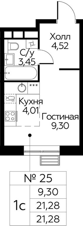 Apartment Sale, 21.28平方米 at Eko Bunino, prospekt Kuprina, 34к1, Sosenskoye Settlement, Moscow, Russia #1 Apartment Sale, 21.28平方米 at Eko Bunino, prospekt Kuprina, 34к1, Sosenskoye Settlement, Moscow, Russia #1