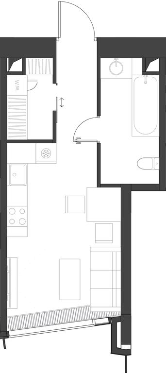 Apartment Sale, 29.88 sq. m. at Dom Dau, 1st Krasnogvardeysky Drive, 12с6, Moscow, Russia #1
